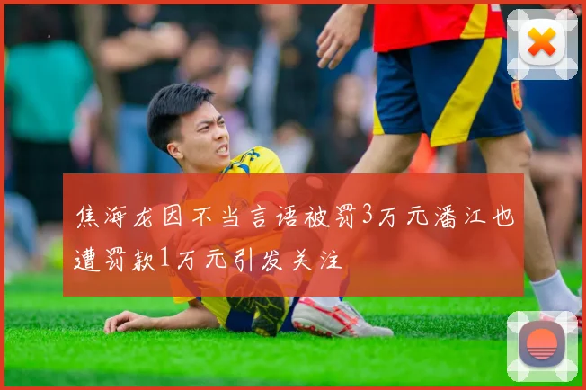 焦海龙因不当言语被罚3万元潘江也遭罚款1万元引发关注